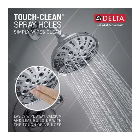 Delta Esato Monitor 14 Series Single Function Pressure Balanced Shower with 5 Setting Shower Head and Included Rough-In Valve 3 Delta Esato Monitor 14 Series Single Function Pressure Balanced Shower with 5 Setting Shower Head and Included Rough-In Valve - Image 3