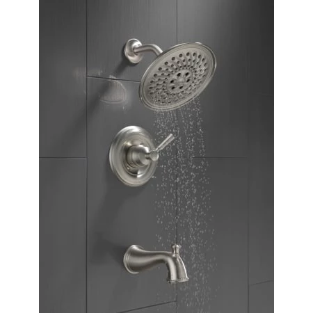 Delta Mylan Monitor 14 Series Single Function Pressure Balanced Tub and Shower with Included Rough-In Valve - Limited Lifetime Warranty 4 Delta Mylan Monitor 14 Series Single Function Pressure Balanced Tub and Shower with Included Rough-In Valve - Limited Lifetime Warranty - Image 4