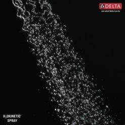 Delta Universal Showering Components 2.5 GPM Single Function Shower Head with H2Okinetic Technology -Delta Faucet Store 1Setting H2O SpraySettingsShowers Infographic preview maxWidth 1600 maxHeight 1600