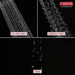 Delta Zura Monitor 17 Series Dual Function Pressure Balanced Shower Only with Integrated Volume Control - Less Rough-In Valve -Delta Faucet Store 3setting fb h2o p