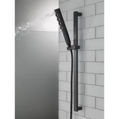 Delta Zura 1.75 GPM Multi Function Hand Shower Package with Touch-Clean and H2Okinetic® Technologies - Includes Slide Bar and Hose -Delta Faucet Store 51140 bl 03