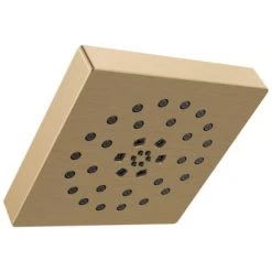 Delta Universal Showering UltraSoak 7-13/16" Square 1.75 GPM Multi Function Rain Shower Head with Touch Clean and H2Okinetic Technology