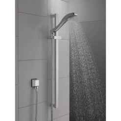 Delta 1.75 GPM Dryden Hand Shower Package - Includes Hand Shower, Slide Bar, Hose, and Limited Lifetime Warranty 10 Delta 1.75 GPM Dryden Hand Shower Package - Includes Hand Shower, Slide Bar, Hose, and Limited Lifetime Warranty -Delta Faucet Store 57051 02