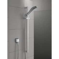 Delta 1.75 GPM Dryden Hand Shower Package - Includes Hand Shower, Slide Bar, Hose, and Limited Lifetime Warranty 11 Delta 1.75 GPM Dryden Hand Shower Package - Includes Hand Shower, Slide Bar, Hose, and Limited Lifetime Warranty -Delta Faucet Store 57051 05