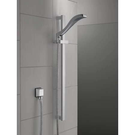 Delta 1.75 GPM Dryden Hand Shower Package - Includes Hand Shower, Slide Bar, Hose, and Limited Lifetime Warranty 6 Delta 1.75 GPM Dryden Hand Shower Package - Includes Hand Shower, Slide Bar, Hose, and Limited Lifetime Warranty - Image 6