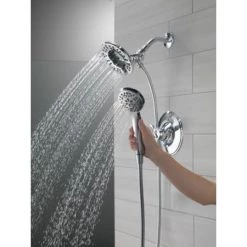Delta Universal Showering Components 1.75 GPM Multi Function Round Shower Head -Delta Faucet Store 58499 MODEL WATER 05 WEB