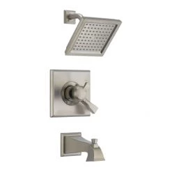 Delta Dryden Monitor 17 Series Dual Function Pressure Balanced Tub and Shower with Integrated Volume Control - Less Rough-In Valve -Delta Faucet Store clean t17451stainless steel