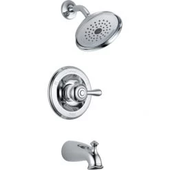 Delta Leland Monitor 14 Series Single Function Pressure Balanced Tub and Shower with Included Rough-In Valve - Limited Lifetime Warranty