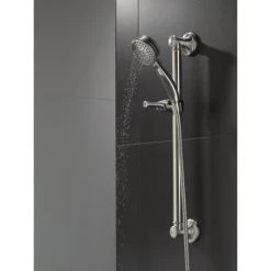 Delta 1.75 GPM Multi Function Handshower Package with Slide Bar, Hose, Holder and ActivTouch Technology - ADA Compliant - Limited Lifetime Warranty -Delta Faucet Store delta 51900 alternate view 19
