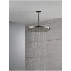 Delta Universal Showering 12" Round 1.75 GPM Single Function Rain Shower Head with H2Okinetic Technology -Delta Faucet Store delta 52160 alternate image 19