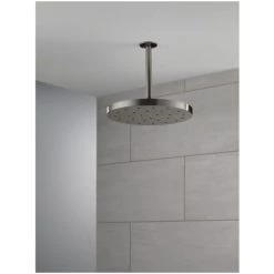 Delta Universal Showering 12" Round 1.75 GPM Single Function Rain Shower Head with H2Okinetic Technology -Delta Faucet Store delta 52160 alternate image 20