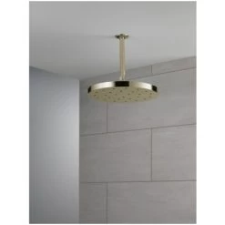 Delta Universal Showering 12" Round 1.75 GPM Single Function Rain Shower Head with H2Okinetic Technology -Delta Faucet Store delta 52160 alternate image 23