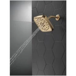 Delta Universal Showering UltraSoak 7-11/16" Square 1.75 GPM Multi Function Rain Shower Head with Touch Clean and H2Okinetic Technology -Delta Faucet Store delta 52460 alternate image 46