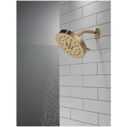 Delta Universal Showering Components 1.75 GPM Multi Function Rain Shower Head with Touch-Clean and H2Okinetic Technology -Delta Faucet Store delta 52488 alternate image 68