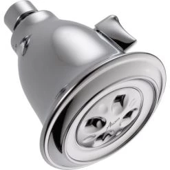 Delta 2.0 GPM Traditional 4" Wide Single Function Shower Head with H2Okinetic Technology - Limited Lifetime Warranty