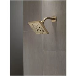 Delta Universal Showering 5-13/16" Square 1.75 GPM Shower Head Full Spray Pattern with Touch Clean and H2Okinetic Technology -Delta Faucet Store delta 52664 alternate image 76