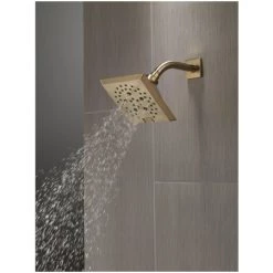 Delta Universal Showering 5-13/16" Square 1.75 GPM Shower Head Full Spray Pattern with Touch Clean and H2Okinetic Technology -Delta Faucet Store delta 52664 alternate image 79