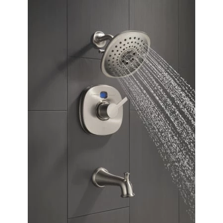 Delta 1.75 GPM Multi Function Shower Head with H2Okinetic Technology - Limited Lifetime Warranty 5 Delta 1.75 GPM Multi Function Shower Head with H2Okinetic Technology - Limited Lifetime Warranty - Image 5