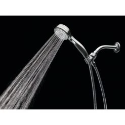 Delta Universal Showering Components 2.5 GPM Multi Function Hand Shower Package - Includes Hose and Wall Supply -Delta Faucet Store delta 54424 pk application shot 2 78