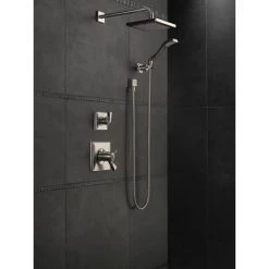 Delta 1.75 GPM Dryden Hand Shower Package - Includes Hand Shower, Holder, Hose, and Limited Lifetime Warranty -Delta Faucet Store delta 55051 shower system in brilliance stainless 665