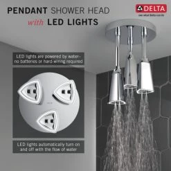 Delta Universal Showering 2.5 GPM Single Function Rain Shower Head -Delta Faucet Store delta 57140 25 l alternate image 105