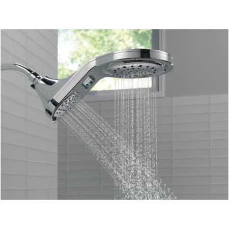 Delta HydroRain 1.75 GPM 5 Function 4" Showerhead with 6" Raincan Head - Limited Lifetime Warranty 4 Delta HydroRain 1.75 GPM 5 Function 4" Showerhead with 6" Raincan Head - Limited Lifetime Warranty - Image 4