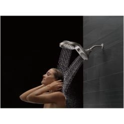 Delta HydroRain 1.75 GPM 5 Function 4" Showerhead with 6" Raincan Head - Limited Lifetime Warranty 11 Delta HydroRain 1.75 GPM 5 Function 4" Showerhead with 6" Raincan Head - Limited Lifetime Warranty -Delta Faucet Store delta 58580 pk dual spray heads 5