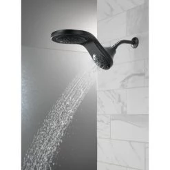 Delta HydroRain Universal Showering Components 1.75 GPM Multi Function Shower Head with Touch-Clean and H2Okinetic Technology -Delta Faucet Store delta 58581 pk alternate view 41