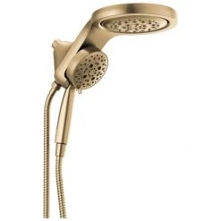 Delta Universal Showering Round 1.75 GPM Multi Function 2-in1 In2ition Shower Head and Hand Shower with Touch Clean, H2Okinetic and MagnaTite Technology