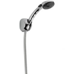 Delta 2.5 GPM Fundamentals 2" Wide Hand Shower Package - Includes Hand Shower, Holder, Hose, and Limited Lifetime Warranty