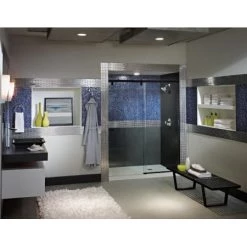 Delta 1.75 GPM Hand Shower with H2Okinetic Technology - Limited Lifetime Warranty -Delta Faucet Store delta 59421 pk overall room view in chrome 647