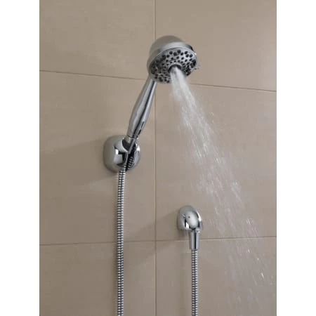 Delta 2.5 GPM Universal Hand Shower Package - Includes Hand Shower, Holder, Hose, and Limited Lifetime Warranty 2 Delta 2.5 GPM Universal Hand Shower Package - Includes Hand Shower, Holder, Hose, and Limited Lifetime Warranty - Image 2