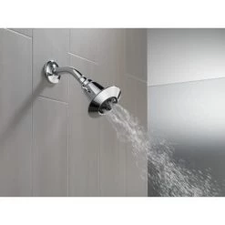 Delta 2.5 GPM 4" Wide Multi Function Shower Head with H2Okinetic Technology - Limited Lifetime Warranty 11 Delta 2.5 GPM 4" Wide Multi Function Shower Head with H2Okinetic Technology - Limited Lifetime Warranty -Delta Faucet Store delta 75152 running shower head in chrome 94