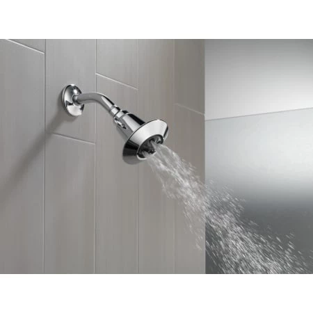 Delta 2.5 GPM 4" Wide Multi Function Shower Head with H2Okinetic Technology - Limited Lifetime Warranty 6 Delta 2.5 GPM 4" Wide Multi Function Shower Head with H2Okinetic Technology - Limited Lifetime Warranty - Image 6
