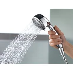 Delta Universal Showering 2.5 GPM Multi Function Hand Shower Package - Includes Hose and Bracket -Delta Faucet Store delta 75700 alternate image 29