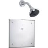 Delta Push Button Hardwire Metering Electronic Shower System with 10" Control Box Thermostatic Mixing Valve and 2.5GPM Single Function Shower Head from the Commercial Series