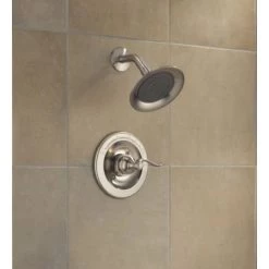 Delta Windemere Monitor 14 Series Single Function Pressure Balanced Shower Only Less Rough-In Valve - Limited Lifetime Warranty -Delta Faucet Store delta bt14296 installed shower head in brilliance stainless 110