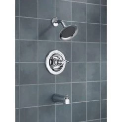 Delta Windemere Monitor 14 Series Single Function Pressure Balanced Tub and Shower Less Rough-In Valve - Limited Lifetime Warranty -Delta Faucet Store delta bt14496 installed shower head and tub spout in chrome 126