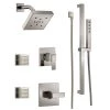 Delta Monitor 14 Series Single Function Pressure Balanced Shower System with Shower Head, 2 Body Sprays and Hand Shower - Includes Rough-In Valves