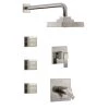 Delta TempAssure 17T Series Thermostatic Shower System with Integrated Volume Control, Shower Head, and 3 Body Sprays - Includes Rough-In Valves