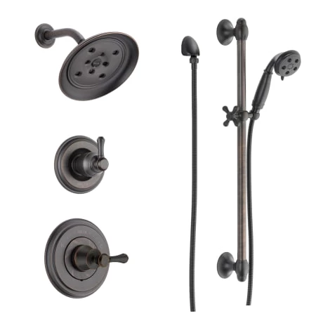 Delta Monitor 14 Series Single Function Pressure Balanced Shower System with Shower Head, and Hand Shower - Includes Rough-In Valves 1 Delta Monitor 14 Series Single Function Pressure Balanced Shower System with Shower Head, and Hand Shower - Includes Rough-In Valves