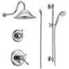 Delta TempAssure 17T Series Thermostatic Shower System with Integrated Volume Control, Shower Head, and Hand Shower - Includes Rough-In Valves