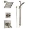 Delta TempAssure 17T Series Thermostatic Shower System with Integrated Volume Control, Shower Head, and Hand Shower - Includes Rough-In Valves