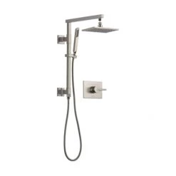 Delta Vero Pressure Balanced Shower System with Shower Head, Hand Shower, Slide Bar, Hose, and Valve Trim