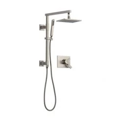 Delta Vero Pressure Balanced Shower System with Shower Head, Hand Shower, Slide Bar, Hose, and Valve Trim