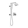 Delta Zura Thermostatic Shower System with Shower Head, Hand Shower, Slide Bar, Hose, and Valve Trim