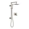 Delta Vero Pressure Balanced Shower System with Shower Head, Hand Shower, Slide Bar, Hose, and Valve Trim