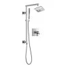 Delta Zura Thermostatic Shower System with Shower Head, Hand Shower, Slide Bar, Hose, and Valve Trim