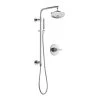 Delta Trinsic Pressure Balanced Shower System with Shower Head, Hand Shower, Slide Bar, Hose, and Valve Trim