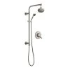 Delta Linden Pressure Balanced Shower System with Shower Head, Hand Shower, Slide Bar, Hose, and Valve Trim